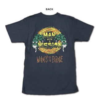 マンウィズアミッション(MAN WITH A MISSION)のマンウィズアミッション MWAM  Wreath Tシャツ（デニム） XL(ミュージシャン)