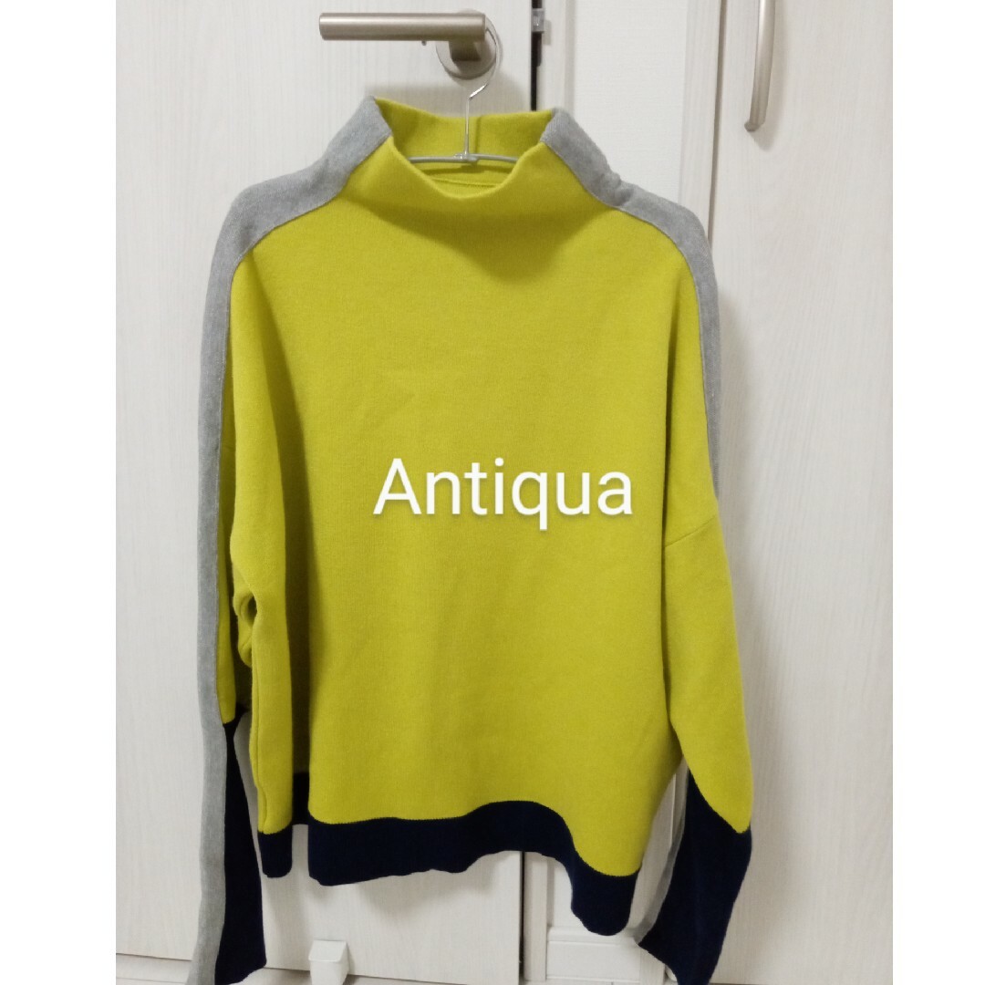 antiqua(アンティカ)のAntiqua配色ニット(完売商品) レディースのトップス(ニット/セーター)の商品写真