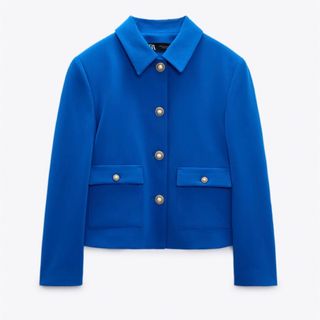 ザラ(ZARA)のZARA ビジューボタン ジャケット(テーラードジャケット)