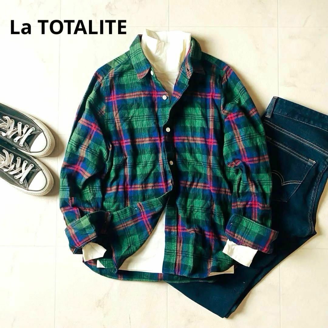 La TOTALITE(ラトータリテ)の日本製/La TOTALITE/コットンチェックシャツ レディースのトップス(シャツ/ブラウス(長袖/七分))の商品写真