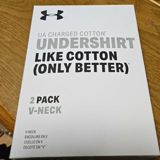 アンダーアーマー(UNDER ARMOUR)のアンダーアーマーチャージドコットン Vネックライフスタイルアンダーウェア2枚(Tシャツ/カットソー(半袖/袖なし))