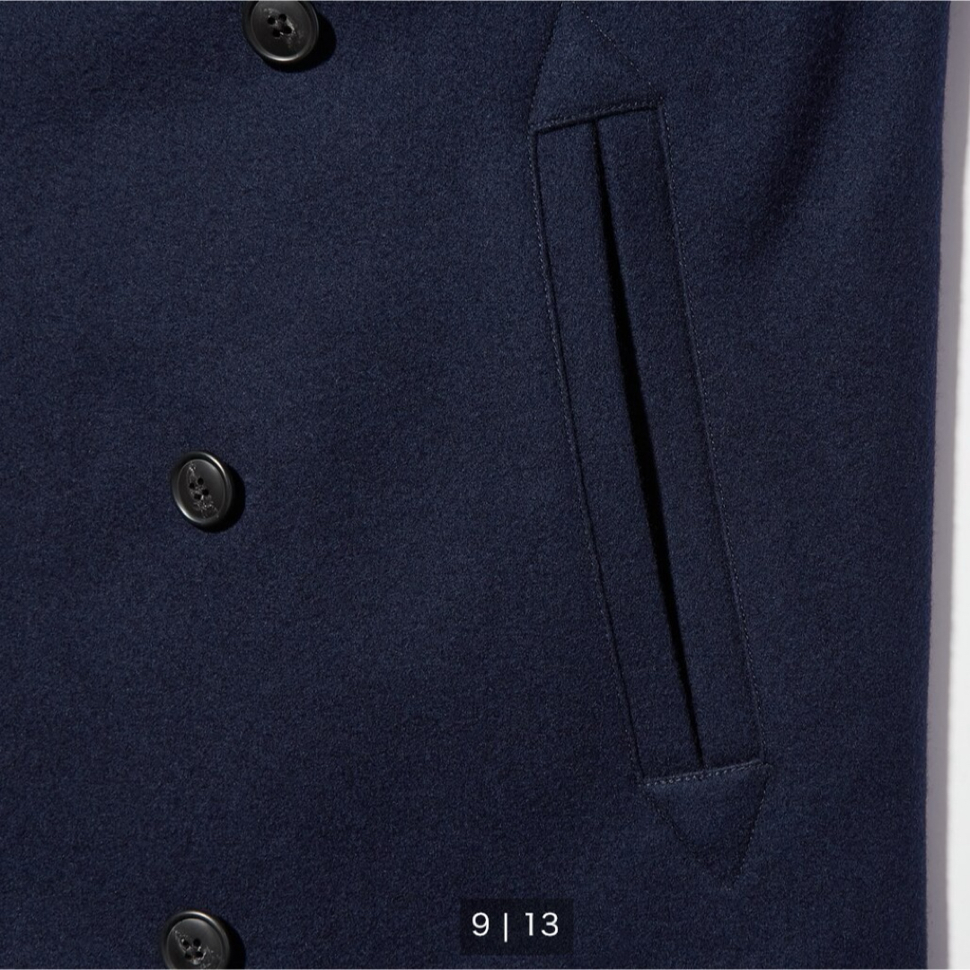 UNIQLO(ユニクロ)のUNIQLO ＋J ウールブレンドオーバーサイズピーコート　ジルサンダー メンズのジャケット/アウター(ピーコート)の商品写真