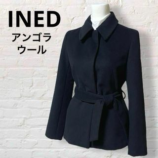 イネド(INED)の日本製/美品♪INEDイネド/アンゴラウール/ショートコート(その他)