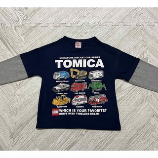 トミカシリーズ(トミカシリーズ)のトミカ　ロンT キッズ　110cm 重ね着風(Tシャツ/カットソー)