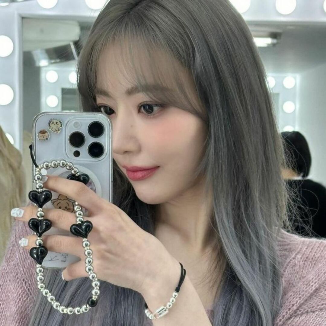 String Ting iPhone ストラップ 宮脇咲良 シルバー ハートの通販 String Ting iPhone ストラップ 宮脇咲良 シルバー ハートの通販