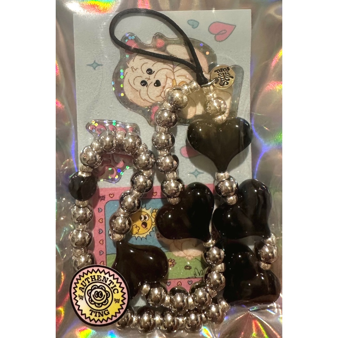 String Ting iPhone ストラップ 宮脇咲良 シルバー ハートの通販 String Ting iPhone ストラップ 宮脇咲良 シルバー ハートの通販