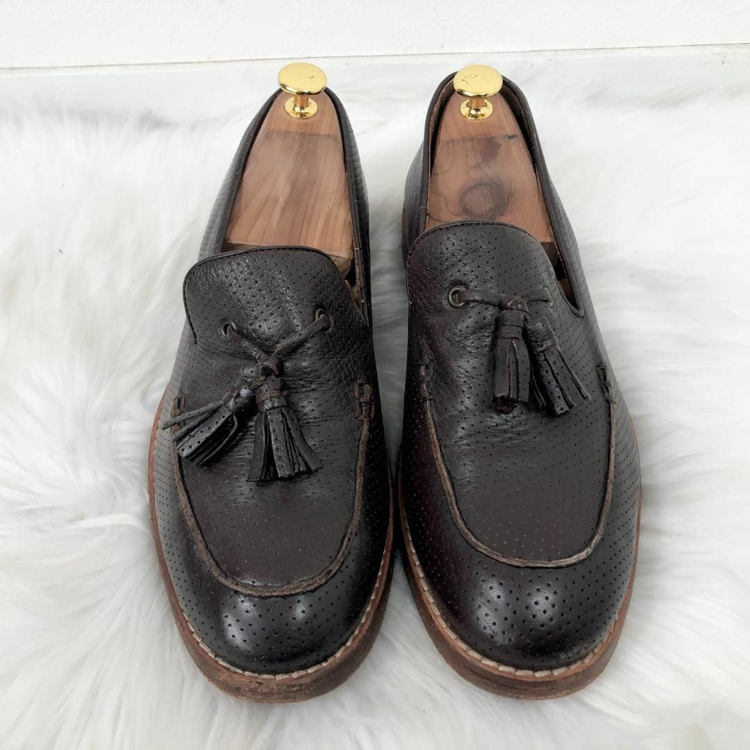 ZARA - ZARA MAN ザラ レザー タッセルローファー Uチップの通販 ZARA - ZARA MAN ザラ レザー タッセルローファー Uチップの通販