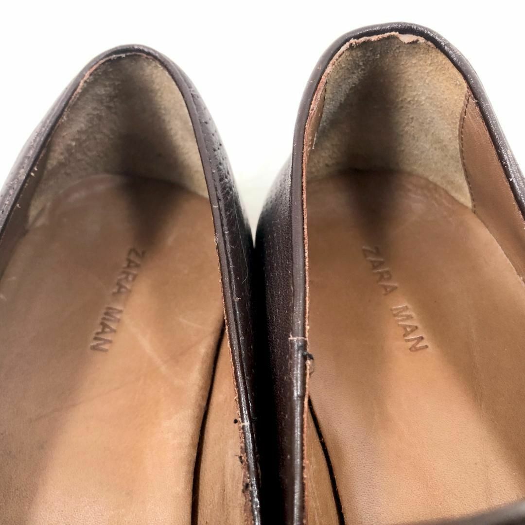 ZARA - ZARA MAN ザラ レザー タッセルローファー Uチップの通販 ZARA - ZARA MAN ザラ レザー タッセルローファー Uチップの通販