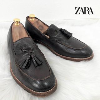 ザラ(ZARA)のZARA MAN ザラ レザー タッセルローファー Uチップ(ドレス/ビジネス)