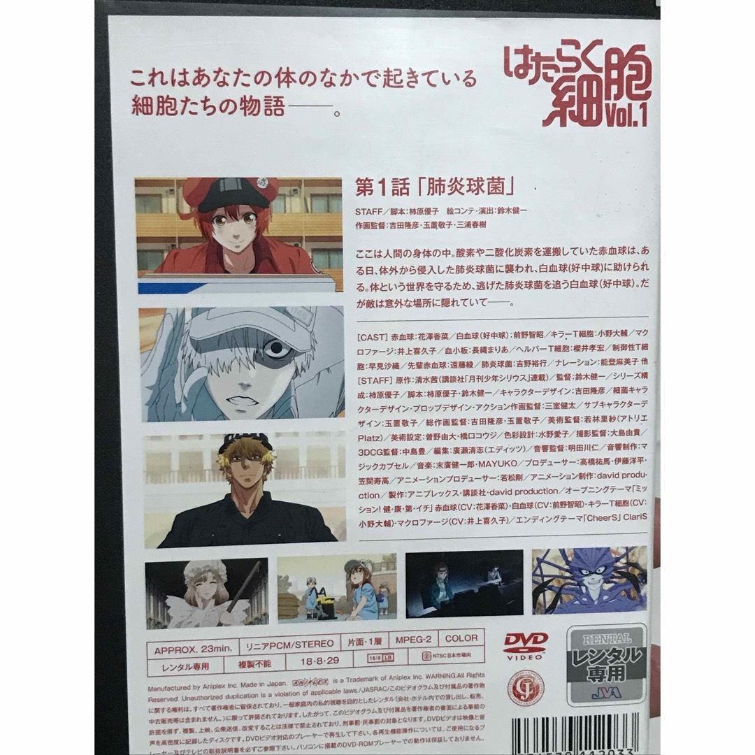 アニメ第1期『はたらく細胞』DVD 全7巻セット 全巻セット DVD アニメ第1期『はたらく細胞』DVD 全7巻セット 全巻セット DVD