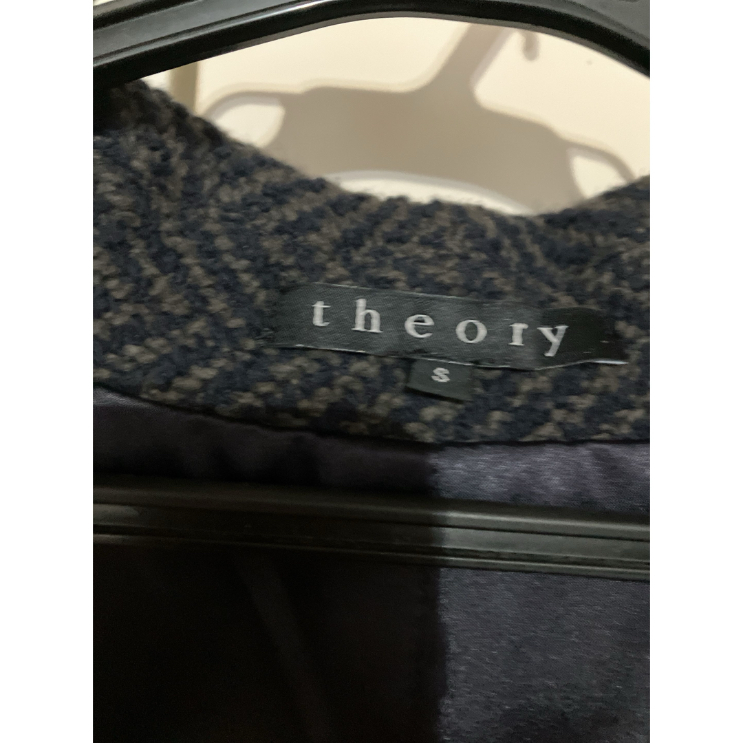 theory(セオリー)のTheory ツイードコート 美品 レディースのジャケット/アウター(ロングコート)の商品写真