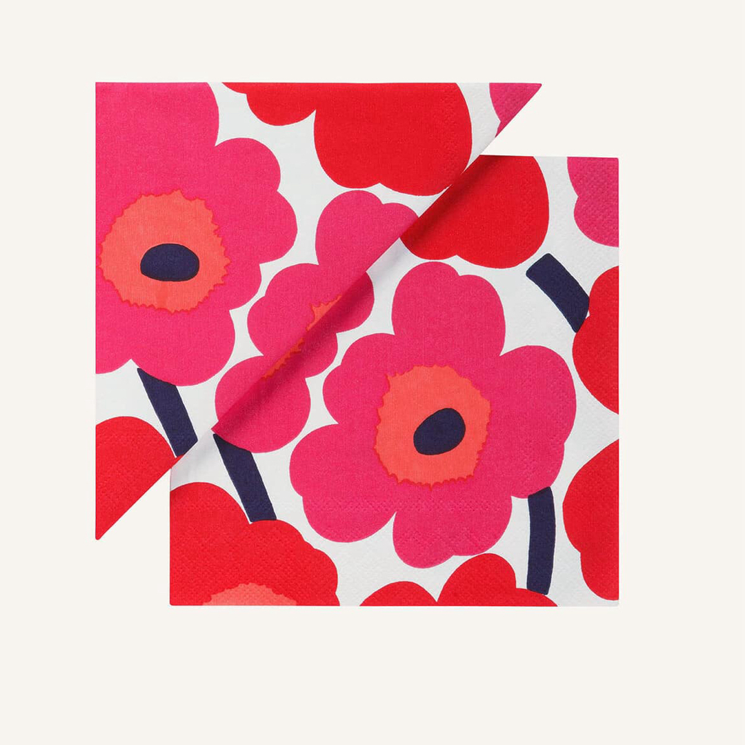 marimekko(マリメッコ)の【未開封】マリメッコ Unikko ランチナプキン 33x33 インテリア/住まい/日用品のキッチン/食器(テーブル用品)の商品写真