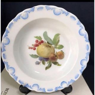 マイセン(MEISSEN)のマイセン  フルーツ＆フラワー  梨 ベリー 木の実 シェル型プレート(食器)