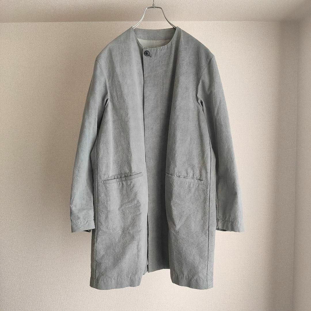 nest Robe(ネストローブ)のCONFECT 和紙グログランスモックコート メンズのジャケット/アウター(ノーカラージャケット)の商品写真