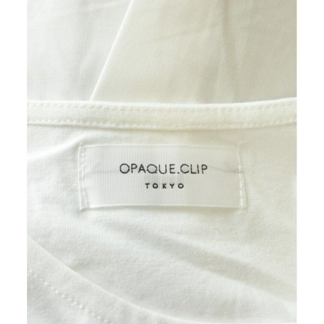 OPAQUE.CLIP(オペークドットクリップ)のOPAQUE.CLIP カジュアルシャツ 38(M位) 白 【古着】【中古】 レディースのトップス(シャツ/ブラウス(長袖/七分))の商品写真