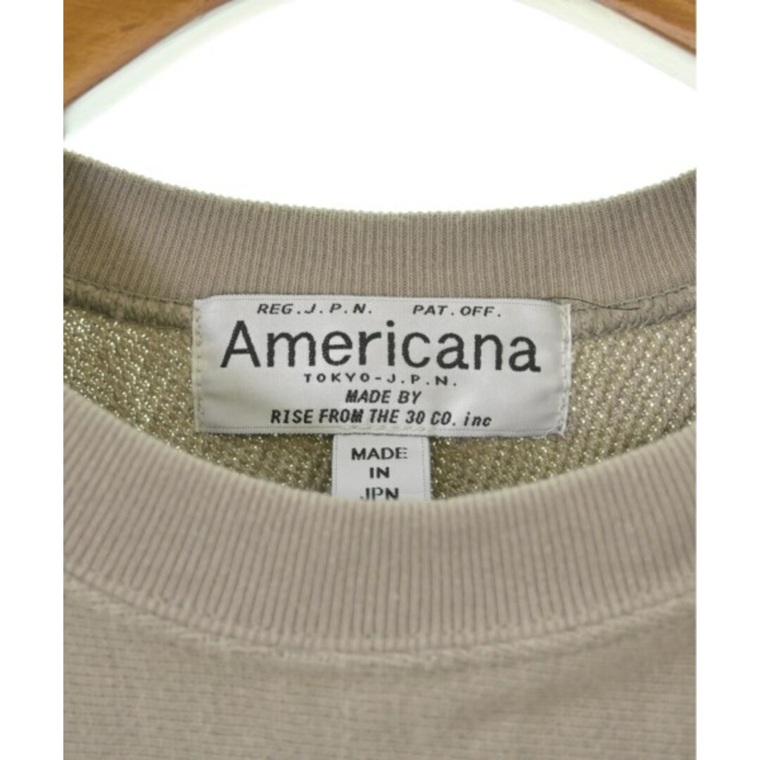 AMERICANA(アメリカーナ)のAmericana アメリカーナ スウェット F グレー 【古着】【中古】 レディースのトップス(トレーナー/スウェット)の商品写真