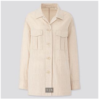 【UNIQLO】リネンコットンシャツジャケット(シャツ/ブラウス(長袖/七分))