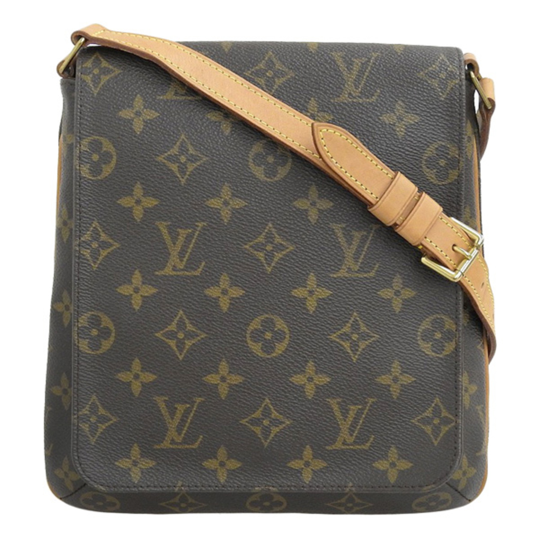 LOUIS VUITTON ルイヴィトン モノグラム ミュゼット サルサ ショート ショルダーバッグ M51258 ブラウン gyレディース