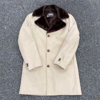 ART VINTAGE - vintage made in usa ロングコート 毛皮 ライナー付きの