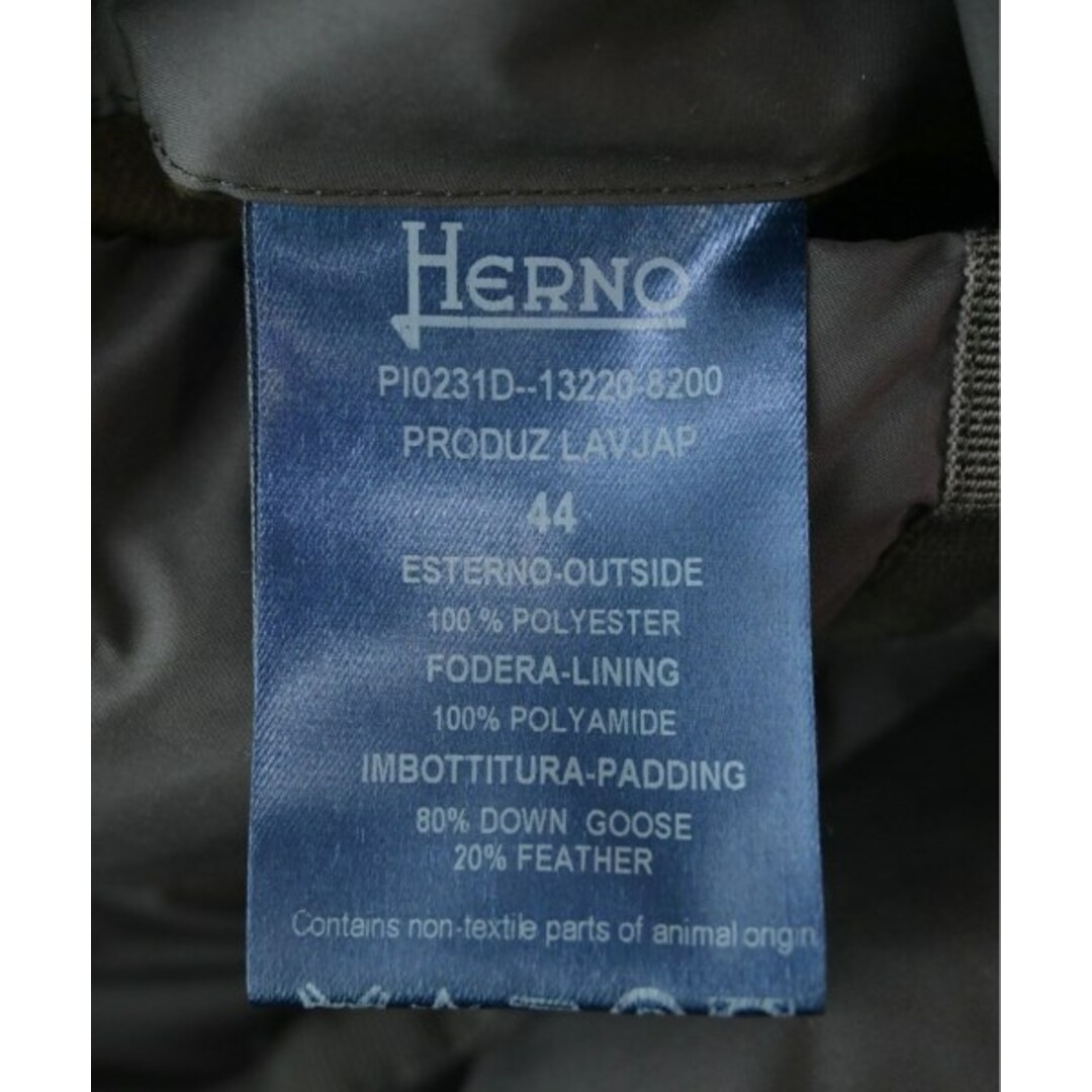 HERNO(ヘルノ)のHERNO ヘルノ ダウンジャケット/ダウンベスト 44(L位) グレー 【古着】【中古】 レディースのジャケット/アウター(ダウンジャケット)の商品写真