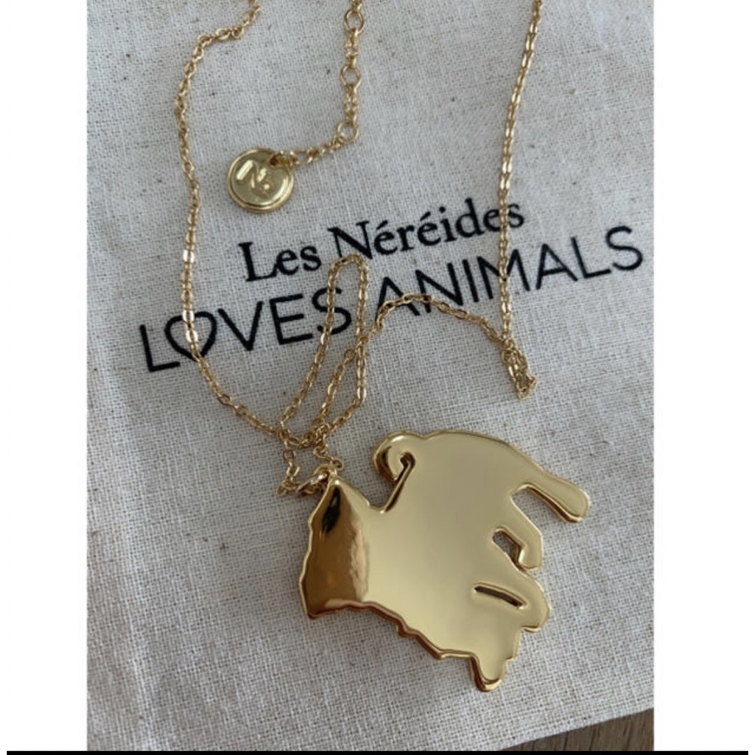 Les Nereides(レネレイド)のパグ犬　ネックレス Les Nereides  レディースのアクセサリー(ネックレス)の商品写真