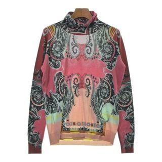 エトロ(ETRO)のETRO エトロ ニット・セーター -(XL位) 赤x黒xピンクx水色等 【古着】【中古】(ニット/セーター)