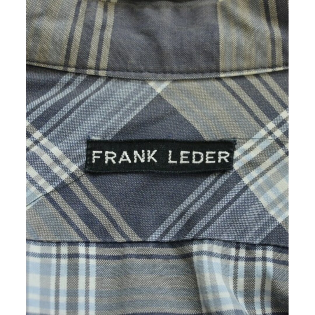 FRANK LEDER(フランクリーダー)のFRANK LEDER カジュアルシャツ S 紺系xベージュ系x白(チェック) 【古着】【中古】 メンズのトップス(シャツ)の商品写真