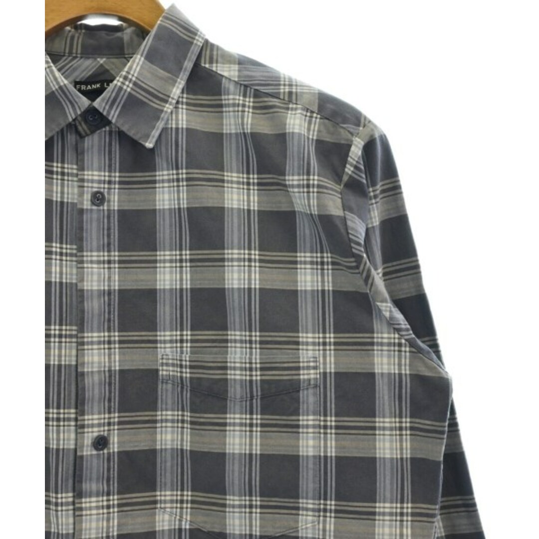 FRANK LEDER(フランクリーダー)のFRANK LEDER カジュアルシャツ S 紺系xベージュ系x白(チェック) 【古着】【中古】 メンズのトップス(シャツ)の商品写真
