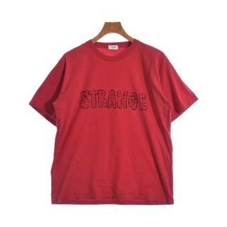 セリーヌ(celine)のCELINE セリーヌ Tシャツ・カットソー S 赤x黒 【古着】【中古】(Tシャツ/カットソー(半袖/袖なし))