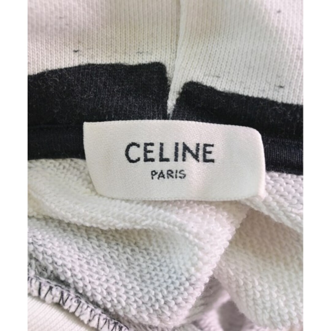 celine(セリーヌ)のCELINE セリーヌ Tシャツ・カットソー S 白x黒(総柄) 【古着】【中古】 メンズのトップス(Tシャツ/カットソー(半袖/袖なし))の商品写真