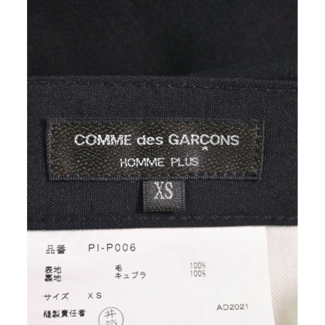 なし生地の厚さCOMME des GARCONS HOMME PLUS スラックス XS 黒