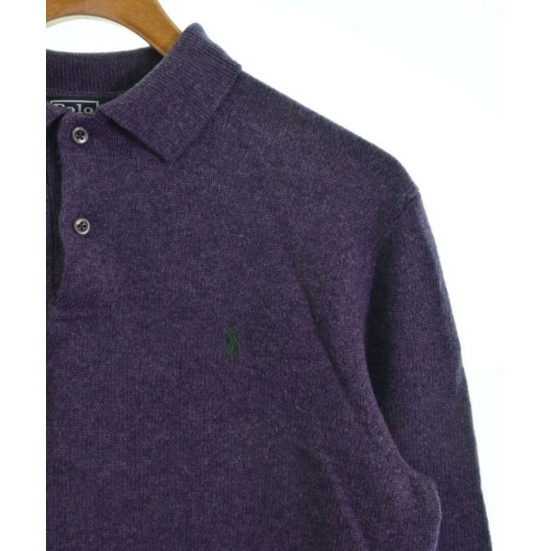 POLO RALPH LAUREN(ポロラルフローレン)のPolo Ralph Lauren ポロラルフローレン ニット・セーター L 紫 【古着】【中古】 メンズのトップス(ニット/セーター)の商品写真