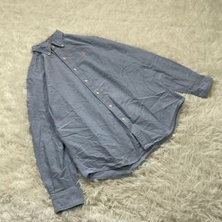 ラルフローレン(Ralph Lauren)のRalph Lauren (160) 子供服 刺繍ロゴ シャツ ブルー 無地(Tシャツ/カットソー)