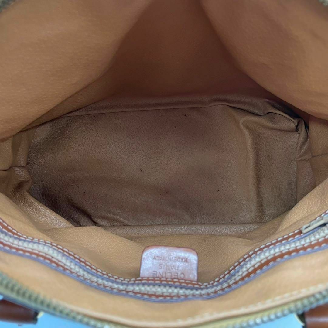 celine(セリーヌ)の美品　CELINE オールドセリーヌ　ハンドバッグ　マカダム　ドーム型　ブラウン レディースのバッグ(ハンドバッグ)の商品写真