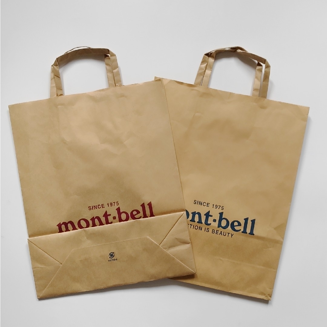 mont bell(モンベル)の未使用　モンベル　mont-bell　ショップ袋　２点セット　まとめ売り レディースのバッグ(ショップ袋)の商品写真