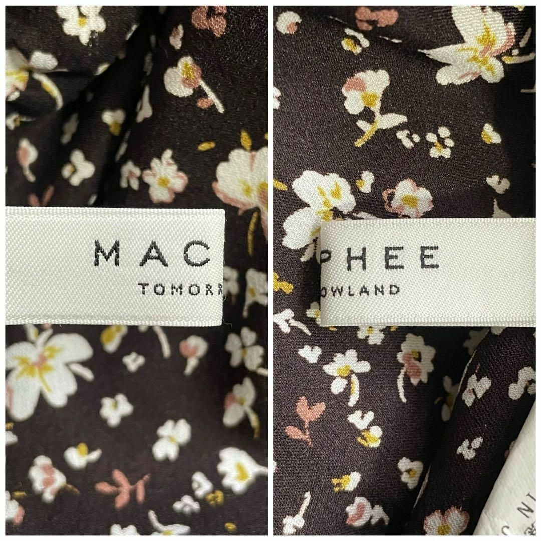 MACPHEE(マカフィー)のMACPHEE マカフィー (36) 総柄 花柄 ノースリーブロングワンピース レディースのワンピース(ロングワンピース/マキシワンピース)の商品写真