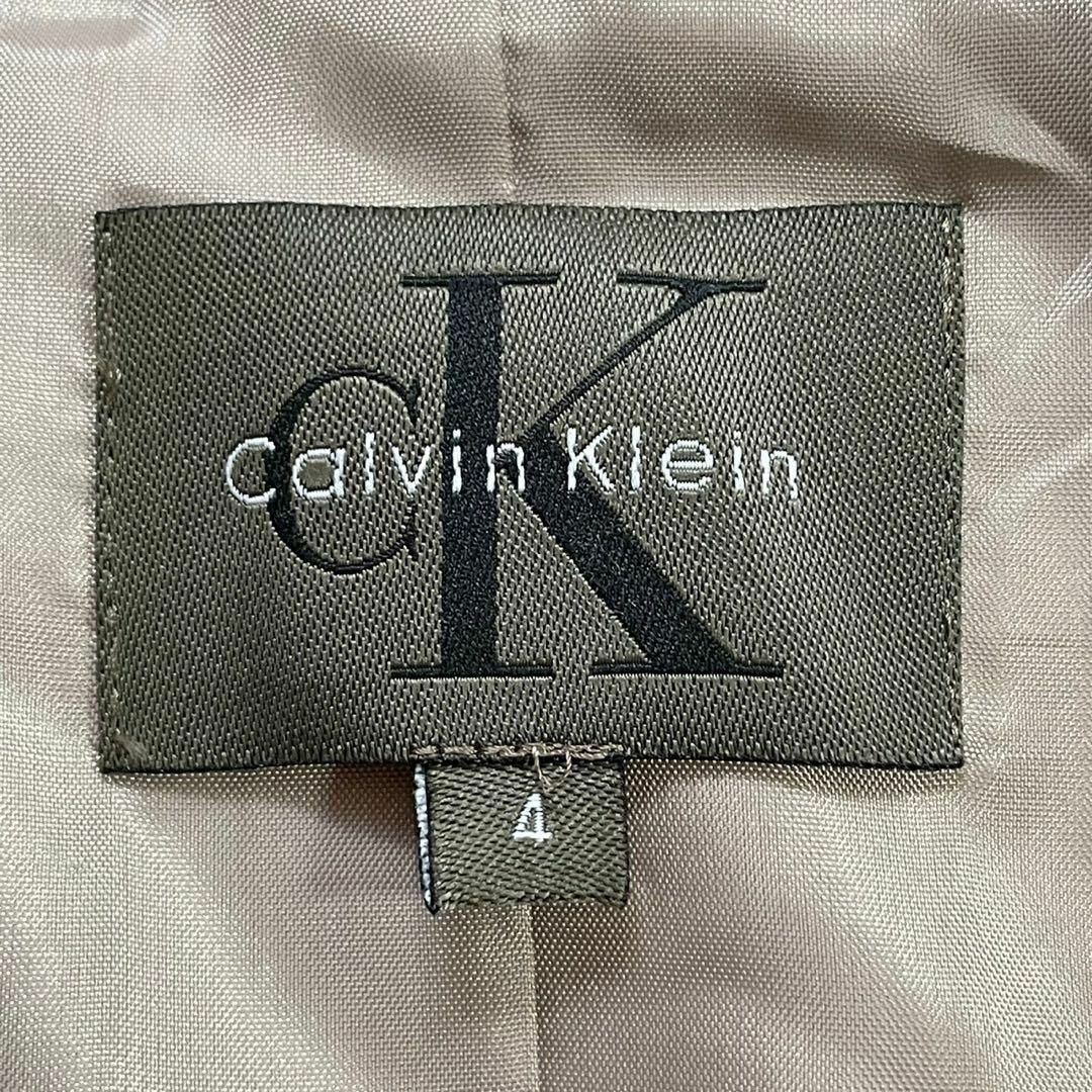 Calvin Klein(カルバンクライン)のcalvin klein (4) ウール 総柄 テーラードジャケット 肩パッド有 レディースのジャケット/アウター(テーラードジャケット)の商品写真