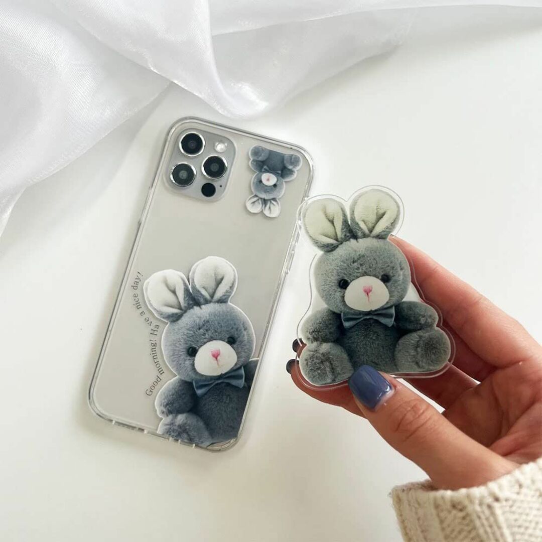 スマホグリップ 韓国 グリップトック うさぎ Rabbit デザイン かわいい  スマホ/家電/カメラのスマホアクセサリー(その他)の商品写真