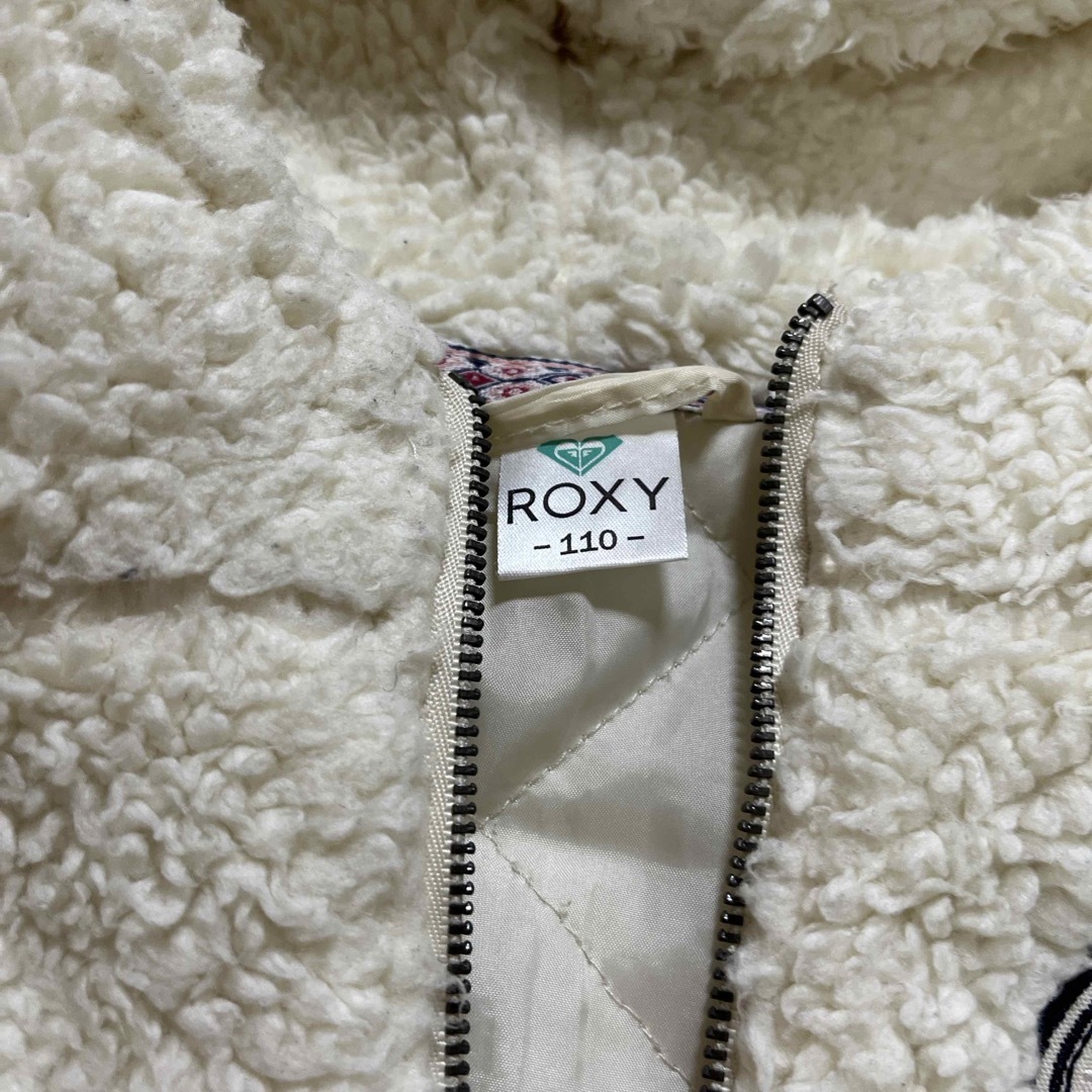 Roxy(ロキシー)のロキシー　ROXY 110 モコモコ　ジャンバー　上着 キッズ/ベビー/マタニティのキッズ服女の子用(90cm~)(ジャケット/上着)の商品写真