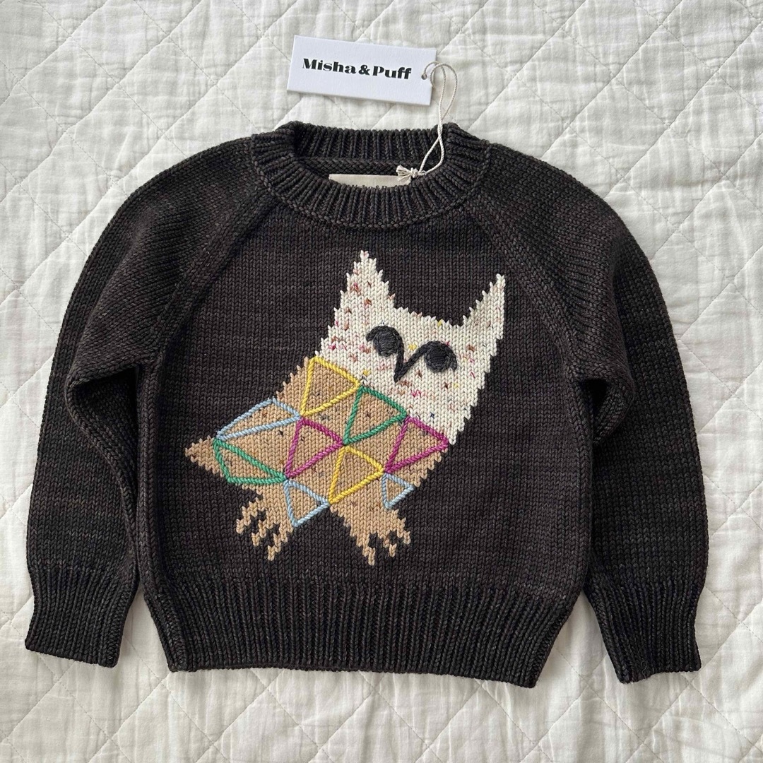 Misha&Puff Owl Sweater 2yキッズ/ベビー/マタニティ