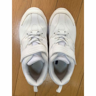 シュンソク(SYUNSOKU（ACHILESS）)のスニーカー　靴　瞬足　白　21cm(スニーカー)