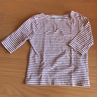 ムジルシリョウヒン(MUJI (無印良品))の無印良品ボーダー七分袖Tシャツ(Ｔシャツ)