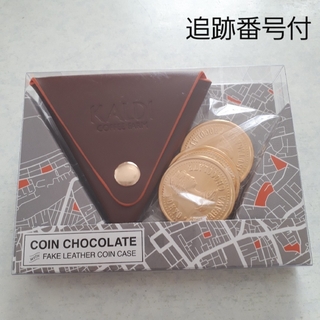 カルディ(KALDI)のカルディ　三角コインケース チョコレート入(ノベルティグッズ)