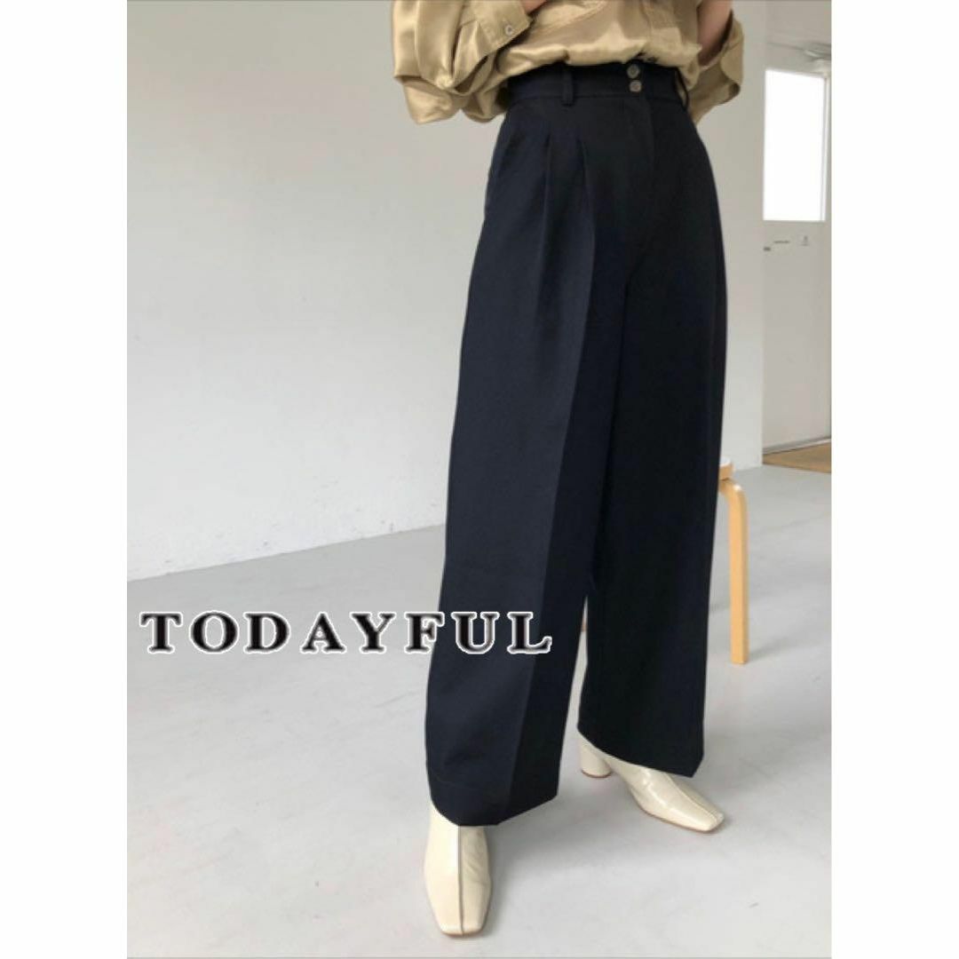 股下73cmCOLORTODAYFUL ツイルタックトラウザース