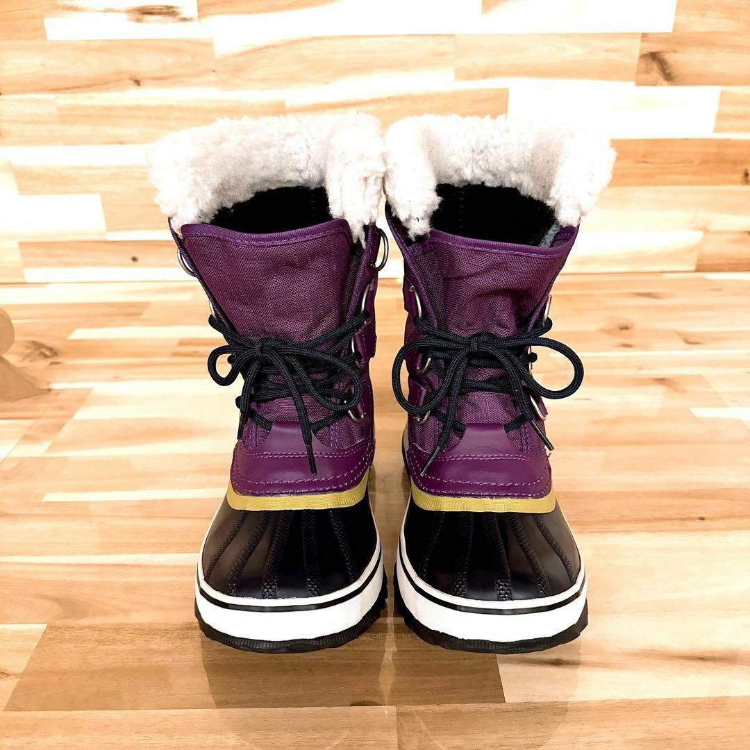 SOREL(ソレル)の稀少カラー【ソレル】ウィンターカーニバル 防水 スノー ブーツ 23.0 紫×黒 レディースの靴/シューズ(ブーツ)の商品写真