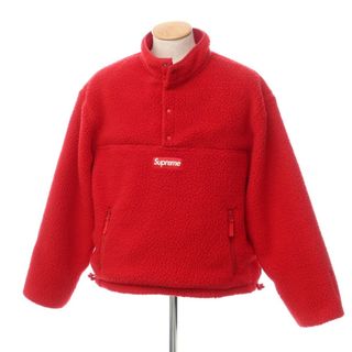 シュプリーム(Supreme)の【中古】【未使用】シュプリーム Supreme 2023年秋冬 Polartec Shearling Reversible Pullover リバーシブル フリースジャケット レッド【サイズS】【メンズ】(その他)