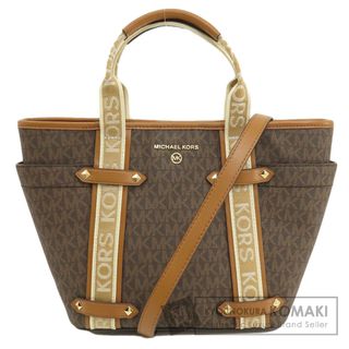 マイケルコース(Michael Kors)のMichael Kors MKシグネチャー 2WAY ハンドバッグ PVC レザー レディース(ハンドバッグ)