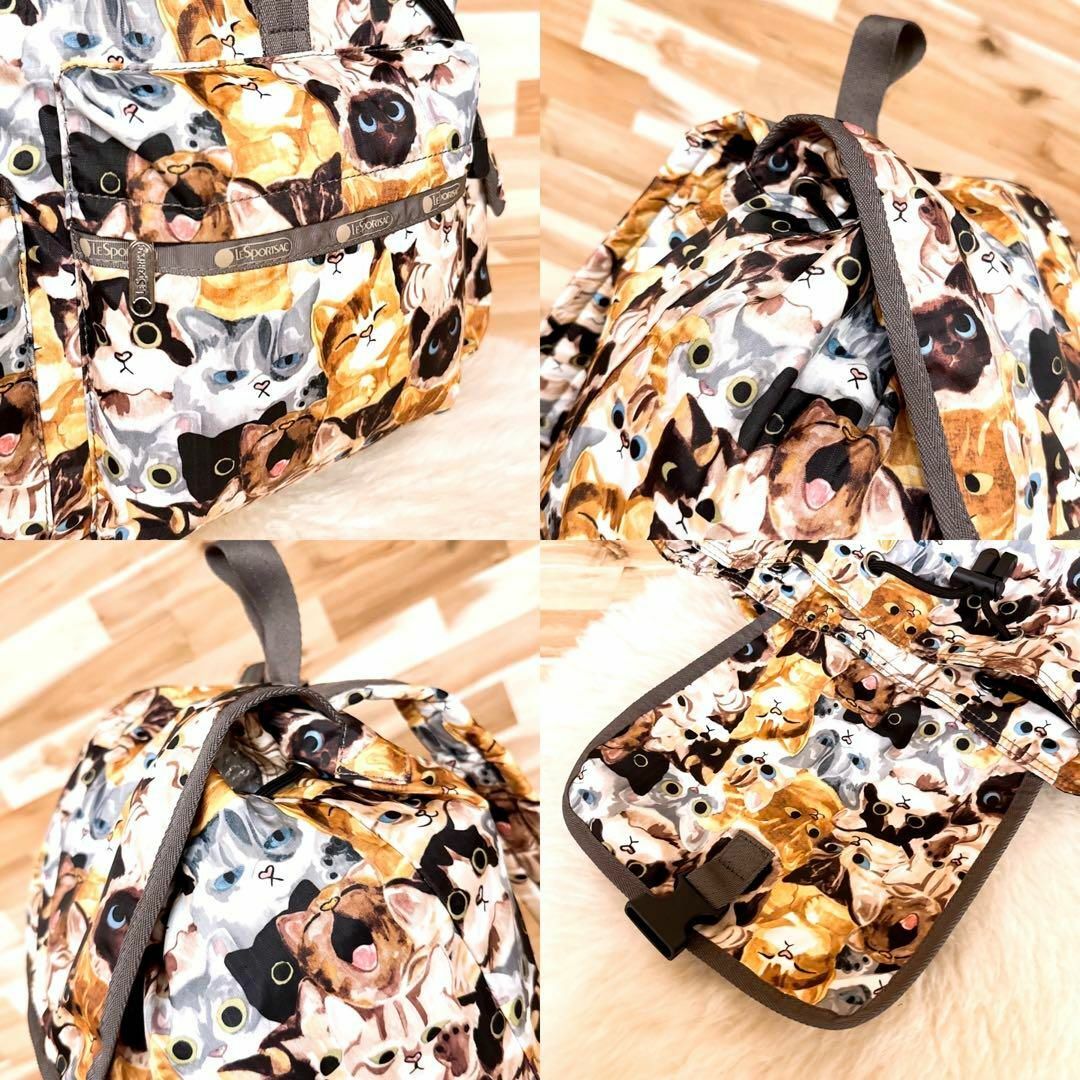 LeSportsac - 美品/希少【レスポートサック】ネコ 猫 総柄 キャット