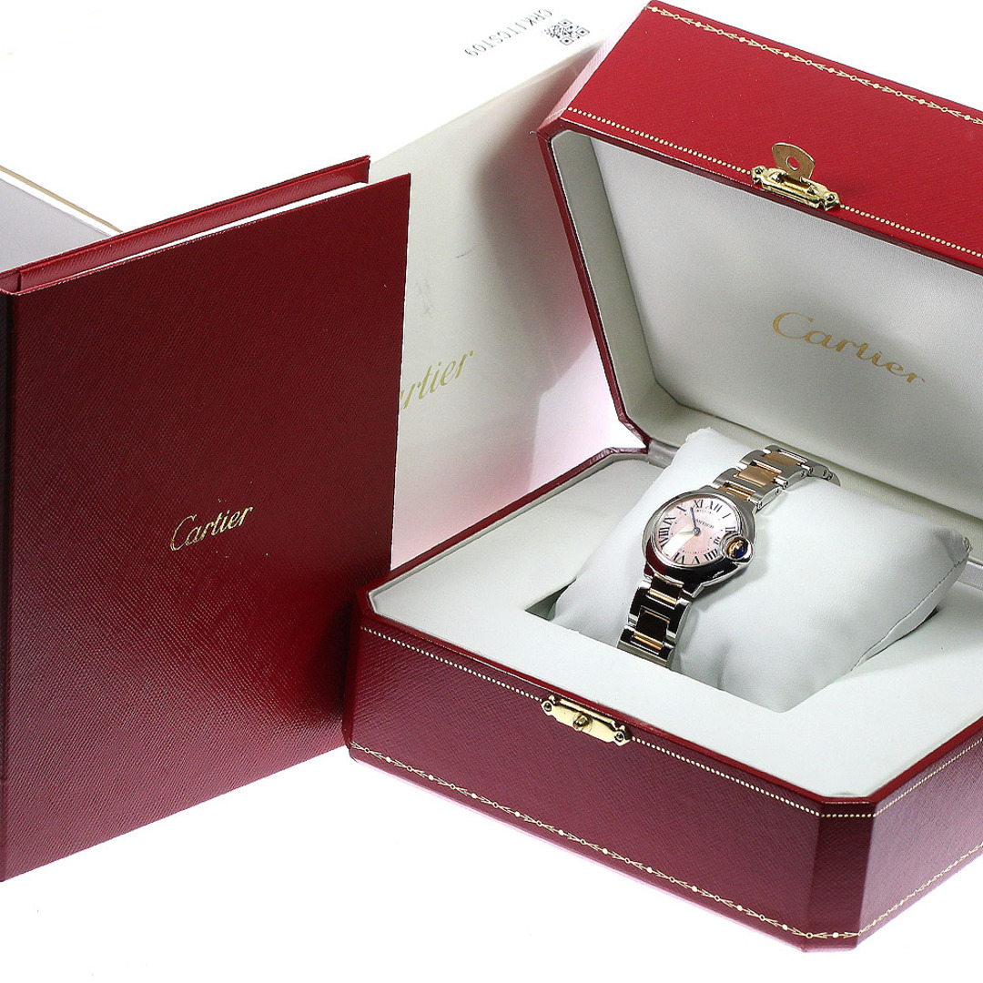 Cartier(カルティエ)のカルティエ CARTIER W2BB0009 バロンブルー SM K18PGコンビ クォーツ レディース 良品 箱・保証書付き_795116 レディースのファッション小物(腕時計)の商品写真