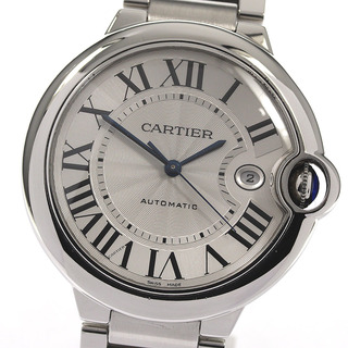 カルティエ(Cartier)のカルティエ CARTIER W69012Z4 バロンブルーLM デイト 自動巻き メンズ 良品 _795103(腕時計(アナログ))